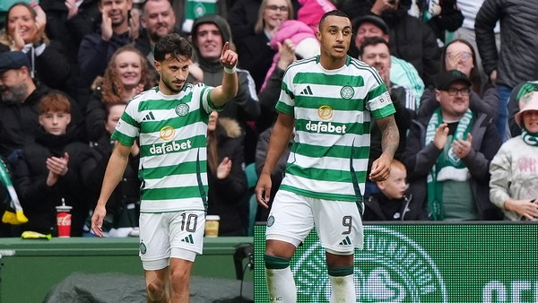 Nicolas Kuhn and Adam Idah both proved double trouble for Falkirk