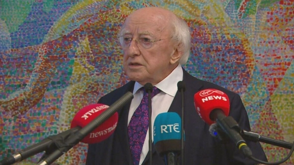 President Michael D Higgins said he wrote to the Iranian president as a new head of state