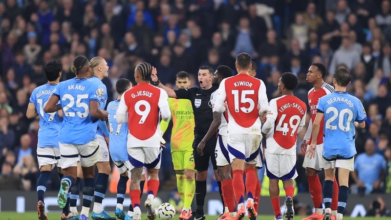 Tensions flared during Sunday's Man City v Arsenal clash