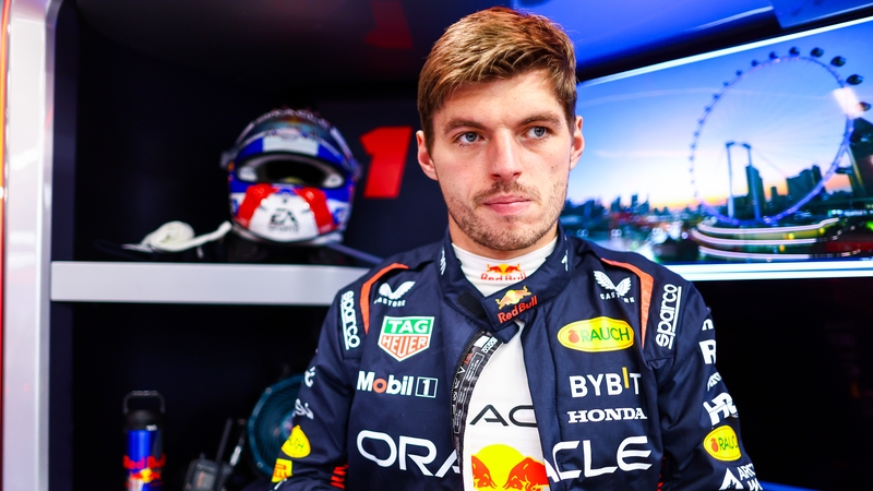 Max Verstappen kept his answers to a minimum in his media duties following the sanction