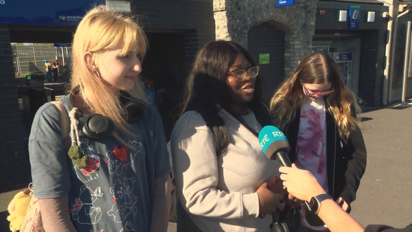 Commuters at Newbridge train station said they wanted more investment in public transport and housing
