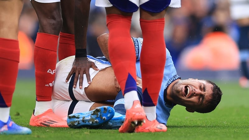 Rodri suffered the injury in Sunday's feisty draw with Arsenal