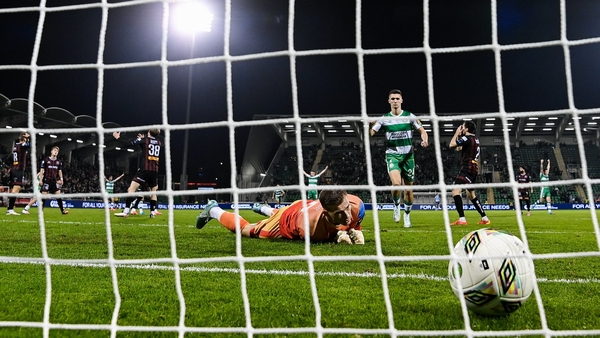 Bohemians goalkeeper Kacper Chorazka was beaten by Graham Burke's fine effort