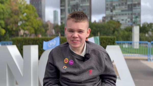 James Casserly, who has cerebral palsy, has been attending the UN's first-ever Summit of the Future