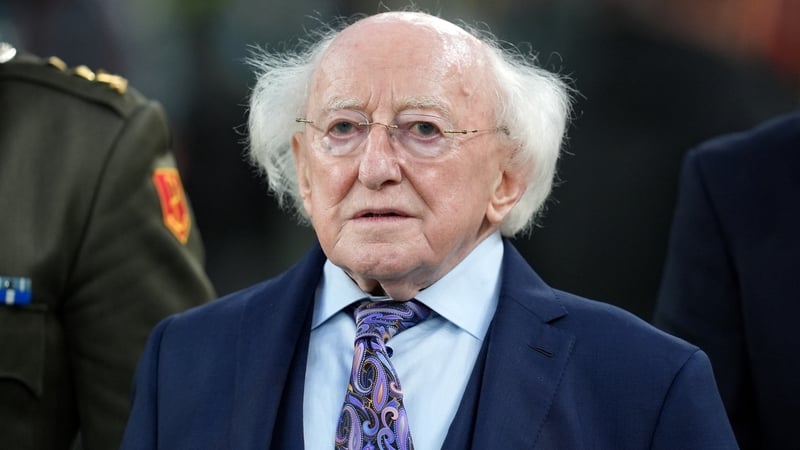 When President Higgins was subsequently asked about the row by journalists, he replied he'd no regrets about saying what he said (fileimage)