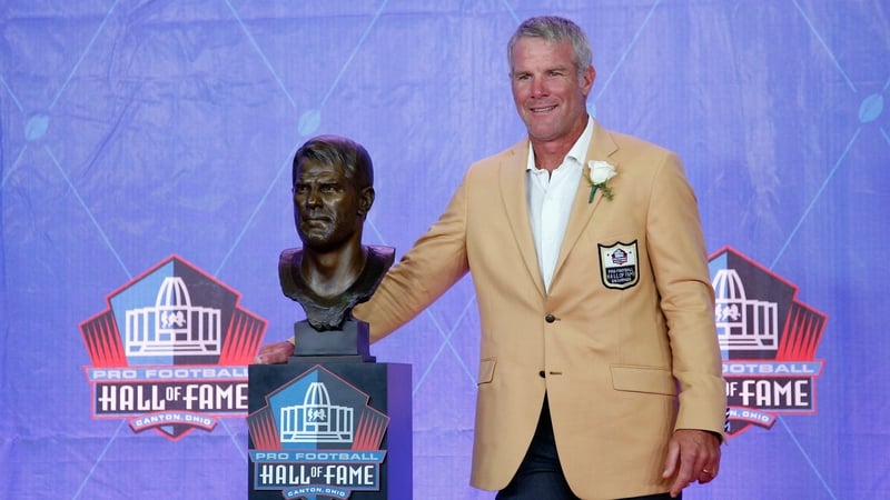 Brett Favre was inducted into the NFL's Hall of Fame in 2016