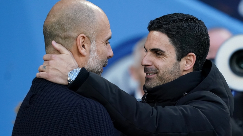 'I love Pep. I admire him. And I have admired him since I was 10 years old,' Arsenal's manager said of his City counterpart