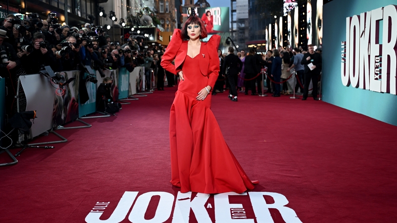 Lady Gaga hair and make-up gave a nod to her character Harley Quinn