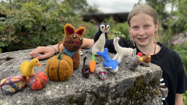 Lily (11) from Waterford has a passion for felt making.