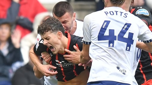 Owen Beck shrieks in pain after Milutin Osmajic's egregious transgression