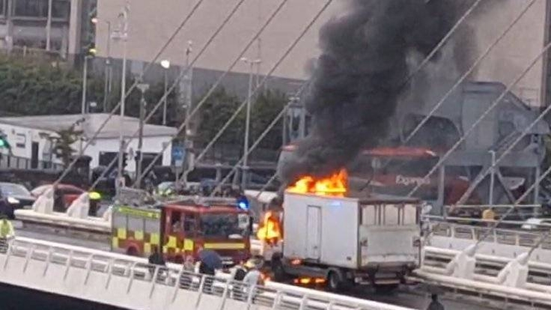 There were lane closures northbound and southbound on the bridge, but it reopened shortly after