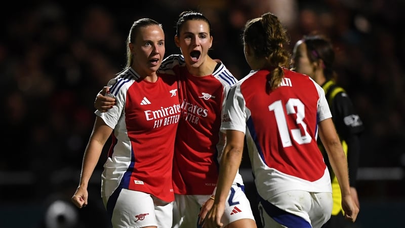 Beth Mead and Lia Walti (13) both scored this evening for Arsenal