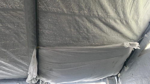 A number of IPAs living on the Crooksling site reached out to volunteers asking for help as their beds and belongings were wet