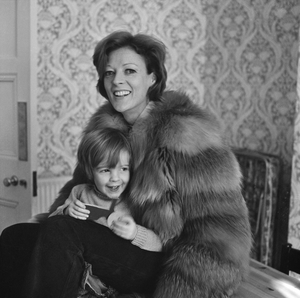 Maggie Smith with her son Chris Larkin, 1970