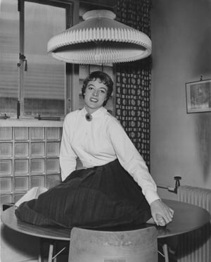Maggie Smith at her home in Belsize Park, London, 1957