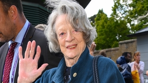 Maggie Smith pictured at Wimbledon, 2023