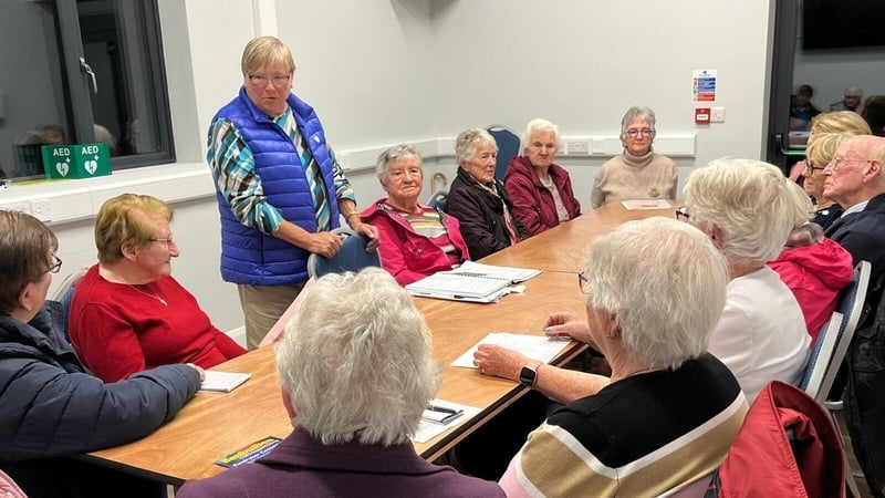 Members of Calry Active Retirement Group spoke about healthcare, pensions and inheritance tax among other issues