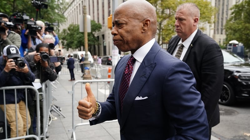 Eric Adams pleaded not guity to five criminal charges