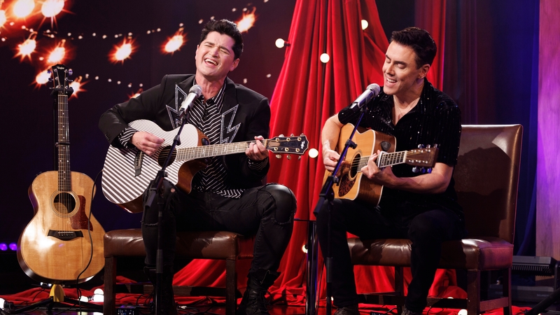 (L-R) Danny O'Donoghue and Glen Power brought their songs and memories to Friday's Late Late Show Photo: Andres Poveda