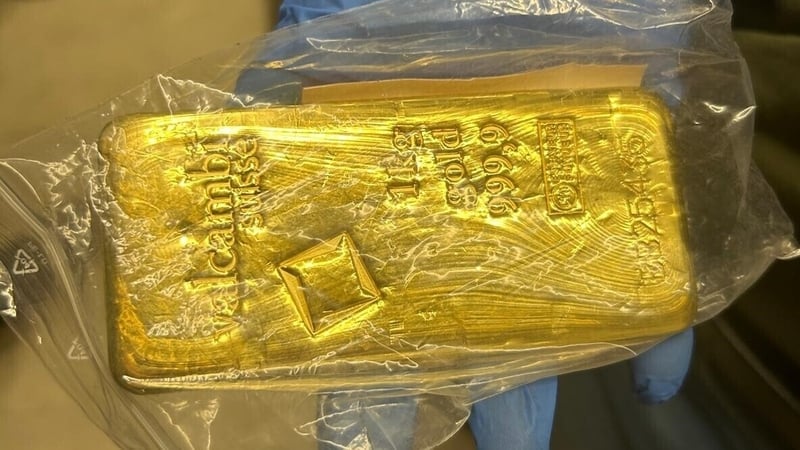 Gardaí seized €1.4m worth of gold, €460,000 in cash and €210,000 in suspected cocaine during searches