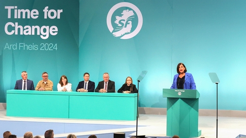 Party leader Mary Lou McDonald addressed the Ard Fheis this evening (Pic: RollingNews.ie)