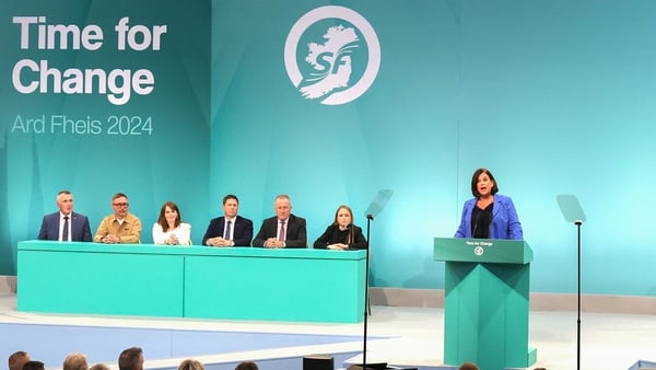 Party leader Mary Lou McDonald addressed the Ard Fheis this evening (Pic: RollingNews.ie)