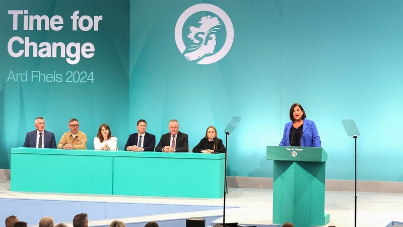 Party leader Mary Lou McDonald addressed the Ard Fheis this evening (Pic: RollingNews.ie)