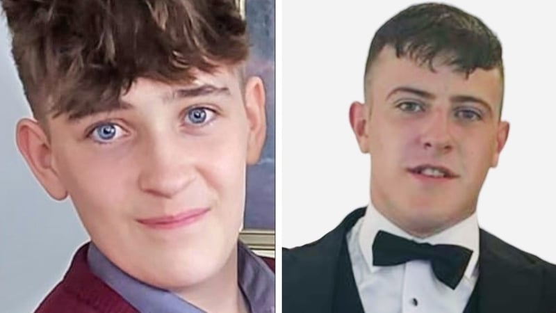 Thirteen-year-old James Daniels (left) and 19-year-old Harry Fagan (right) were fatally injured in the crash