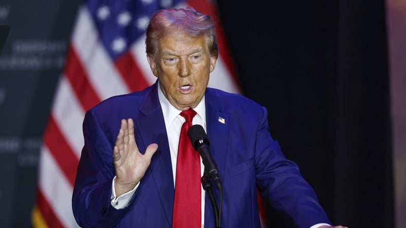 Donald Trump was addressing supporters in Wisconsin