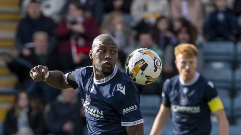 Mo Sylla pictured in action against Aberdeen where he featured in the first half before taking ill