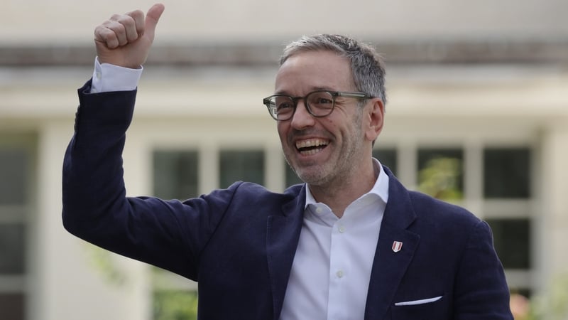 The party led by Herbert Kickl was projected to secure 29.1% of the vote