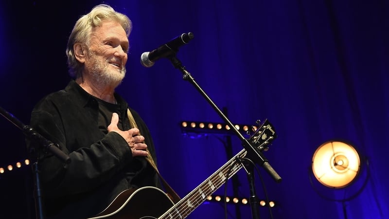 Kris Kristofferson (pictured on stage in Nashville, Tennessee in March 2016) - His family said the country legend "passed away peacefully on Saturday, 28 September, at home"