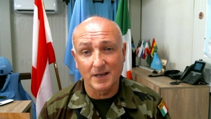 Lt Col Seán Ó Fátharta says there are no plans yet for troops to move, but that contingency plans are in place (file image)