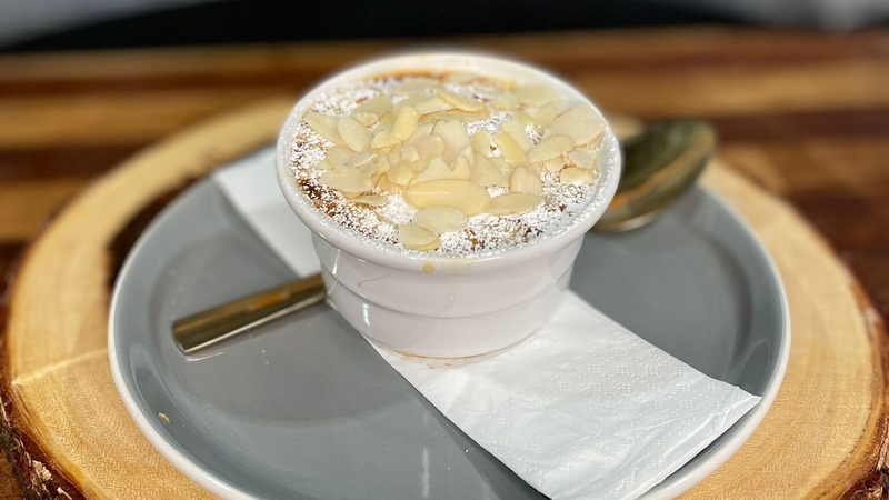 Wade Murphy's warm pear & almond pudding: Today