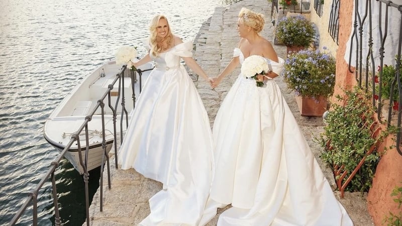 Rebel Wilson and Ramona Agruma tied the knot in Italy. Photo credit: @rebelwilson/Instagram