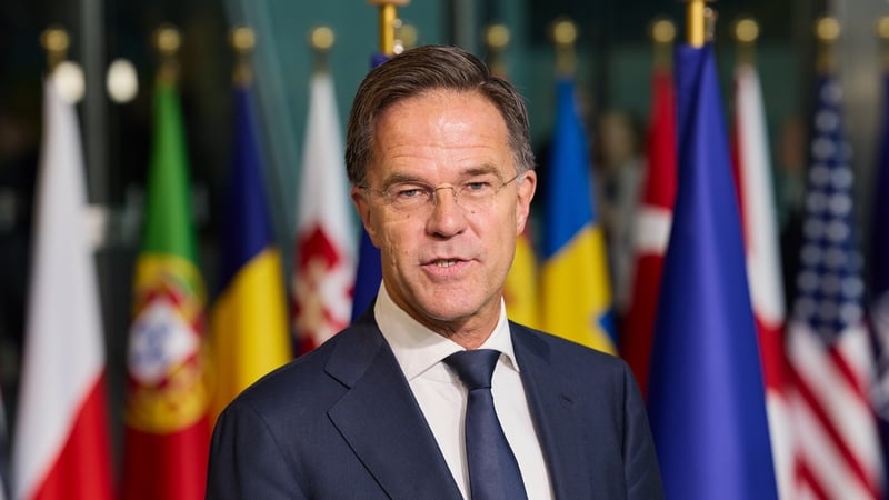 Incoming NATO chief Mark Rutte was speaking at a transition ceremony at their headquarters in Brussels