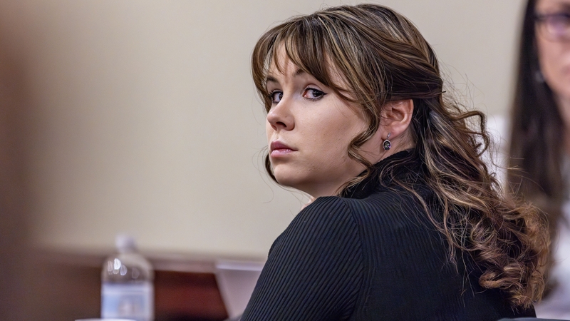 Hannah Gutierrez (pictured during her trial in Santa Fe, New Mexico, in March) - The 27-year-old was sentenced to 18 months in prison after being convicted of involuntary manslaughter for accidentally loading Alec Baldwin's prop gun with a live round