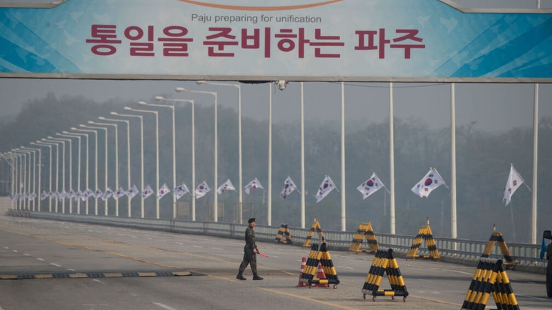 The incident took place at Tongil Bridge, northwest of the capital Seoul