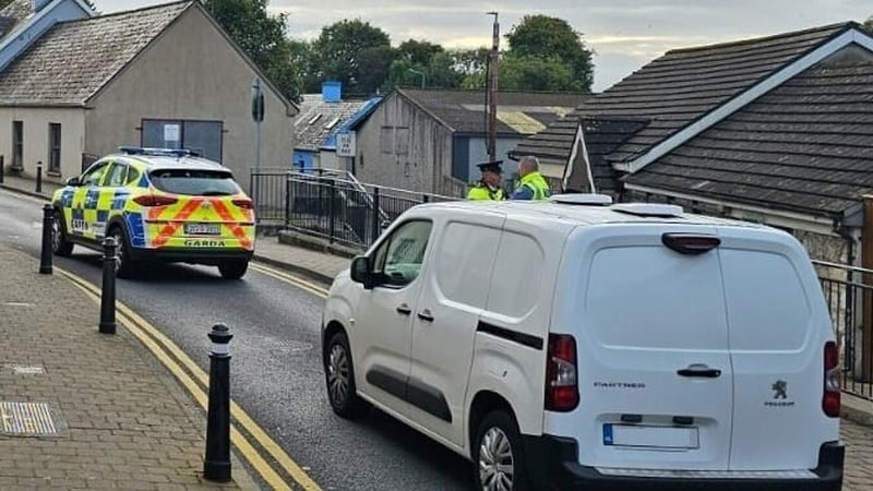 The arrests took place in Newcastle West this morning (Pic: Garda Press)