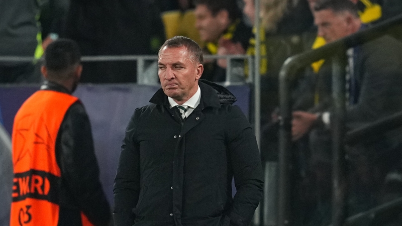 Brendan Rodgers' expression tells its own tale of a night to forget for Celtic in Europe