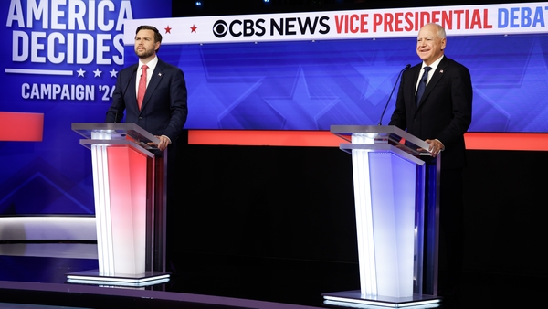 The two rivals took part in a debate at the CBS Broadcast Center in New York