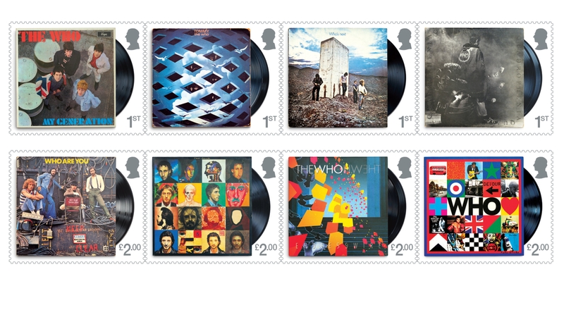 Britain's Royal Mail revealed details of 12 stamps that feature images of some of The Who's most popular album covers and group shots from some of their live performances