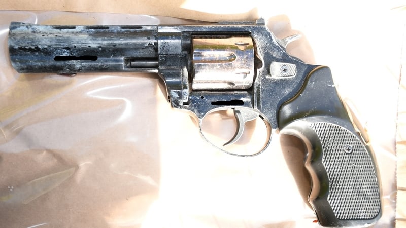 One of the three firearms that were seized as part of the investigation