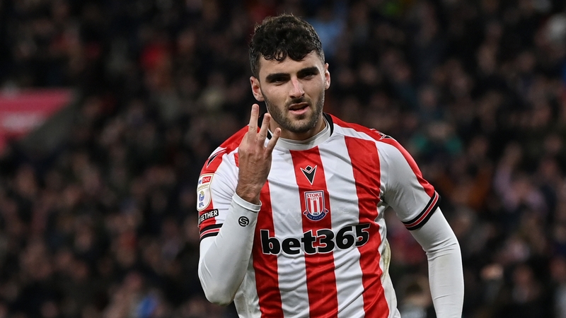 Tom Cannon was on loan at Stoke City