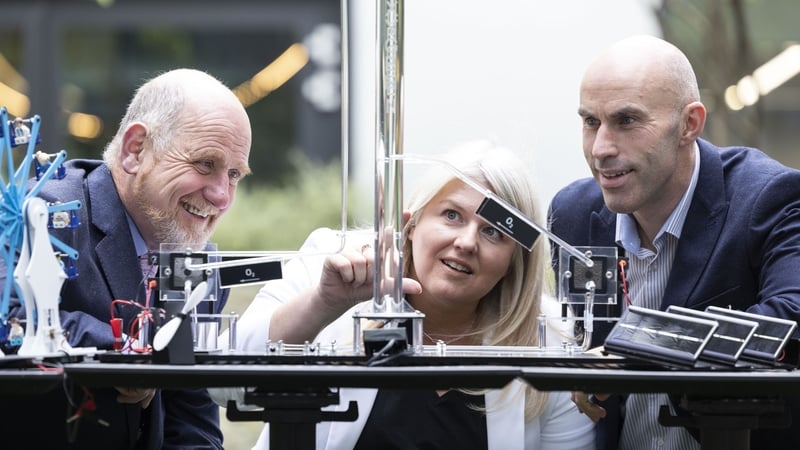 CEO of Hydrogen Ireland Paul McCormack, ESB Brand and Marketing Manager Máire Scully and Hydrogen Commercial Manager with Gas Networks Ireland Gearóid FitzGerald