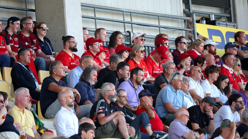 Munster fans at last weekend's match in Parma