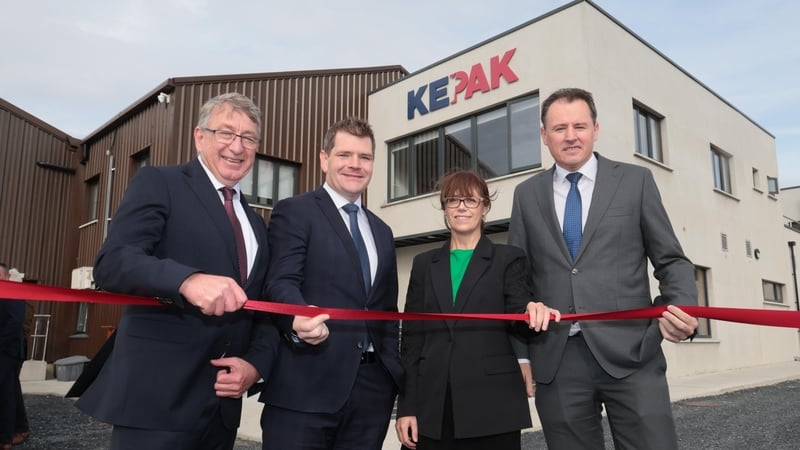 Simon Walker, CEO Kepak Group, Minister for Enterprise, Trade and Employment, Peter Burke, Jenny Melia, Executive Director of Enterprise Ireland and Minister for Agriculture, Food and Marine, Charlie McConalogue.