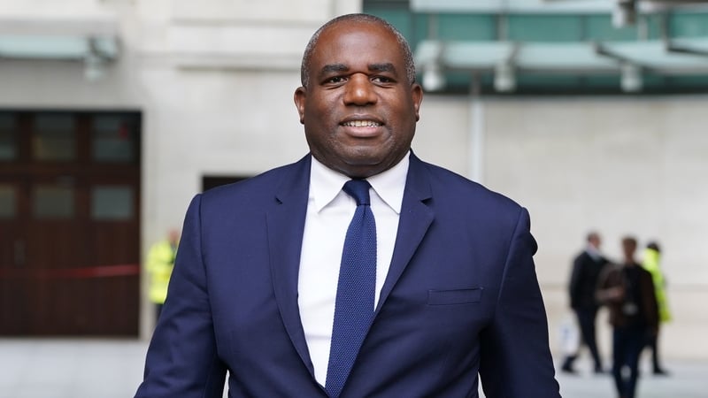 David Lammy was in Dublin as part of a reset of Anglo-Irish relations following the election of the Labour party (file pic)