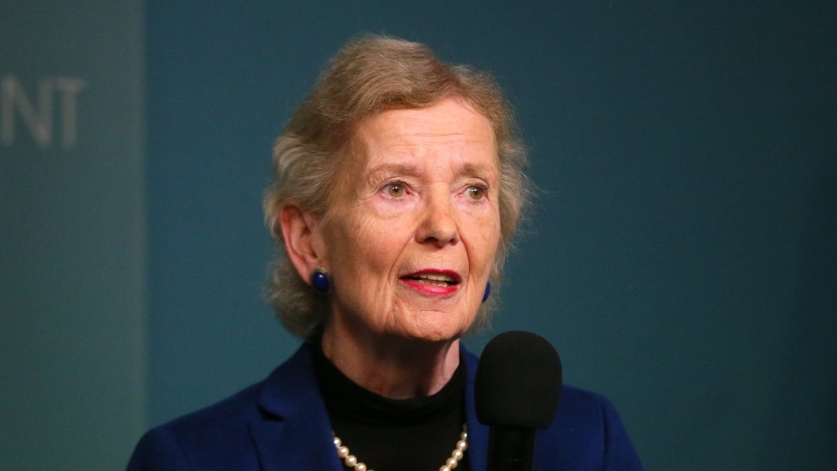Mary Robinson speaks on the Israeli Palestinian conflict 