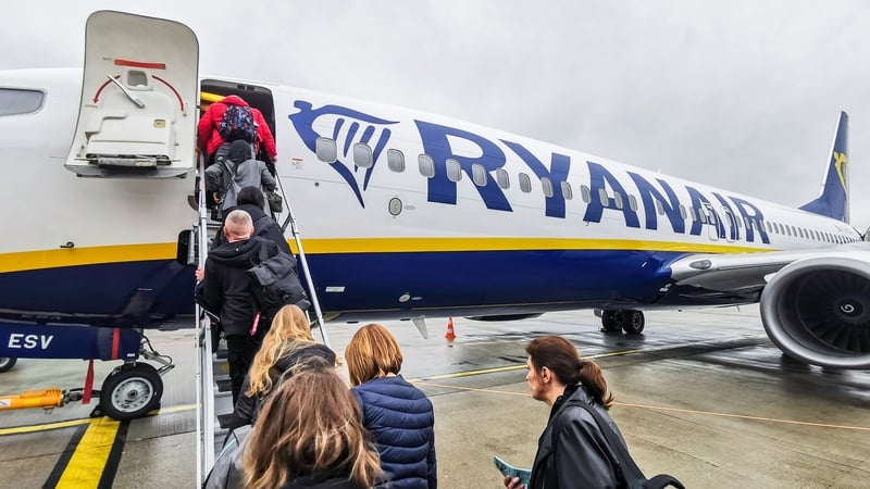 Ryanair flew a total of 12.6 million passengers last month